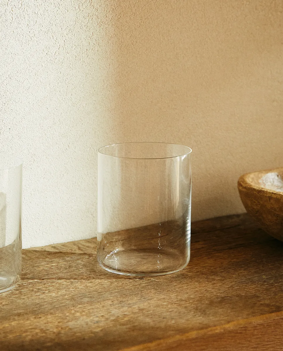 

Прямой кристаллический стакан Zara Home, прозрачный