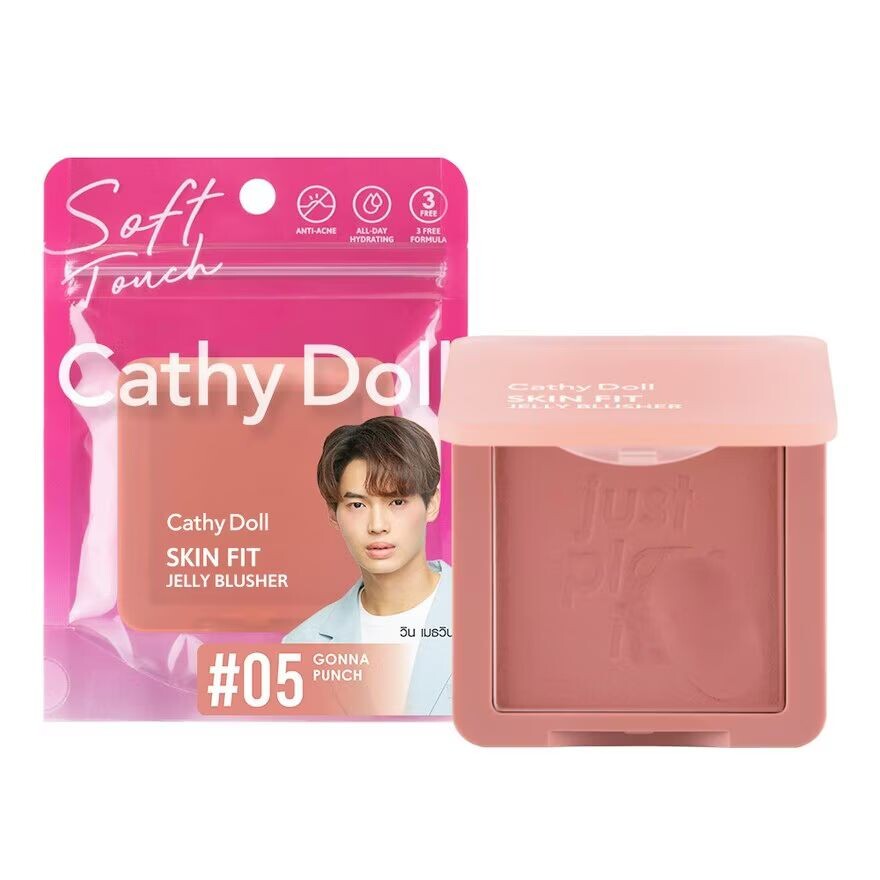 

Cathy Doll Skin Fit Желейные румяна 6г. 05 Собираюсь ударить, Gonna Punch
