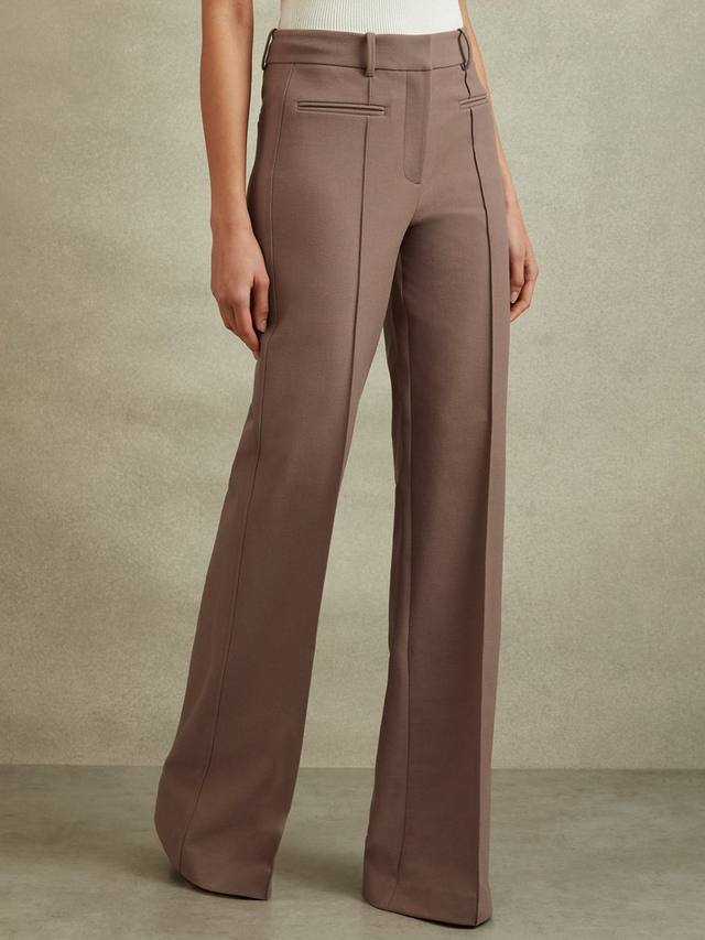 

Брюки - клод - клеш Reiss, цвет Mink Neutral
