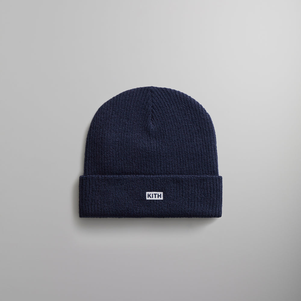 

Шапка Kith Classic Rib Beanie, черный