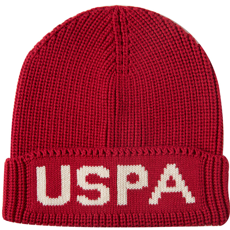 

U.S. POLO ASSN. Акриловая вязаная шапка унисекс, Red