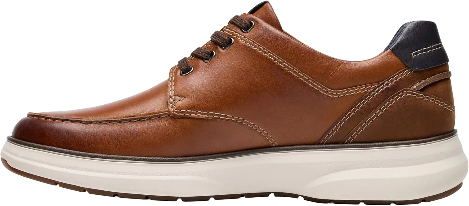 Туфли Clarks Herren Mullan Moc-, Dark Tan Lea — фото 2