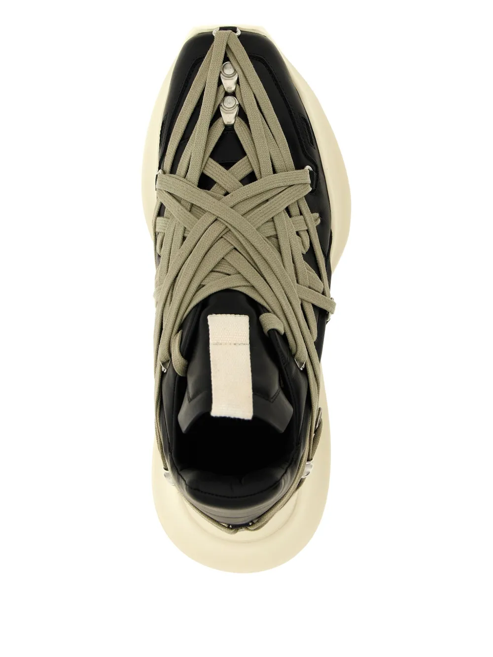 Кроссовки на шнуровке Megalace Geth Runner Rick Owens, черный — фото 3