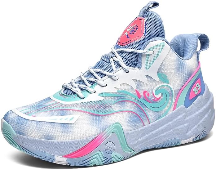 

Мужские кроссовки с круглым носком, сетчатые, дышащие, на шнуровке, с толстой подошвой, нескользящие и легкие, подходят для прогулок, бега и игры в теннис Igzbibg, синий