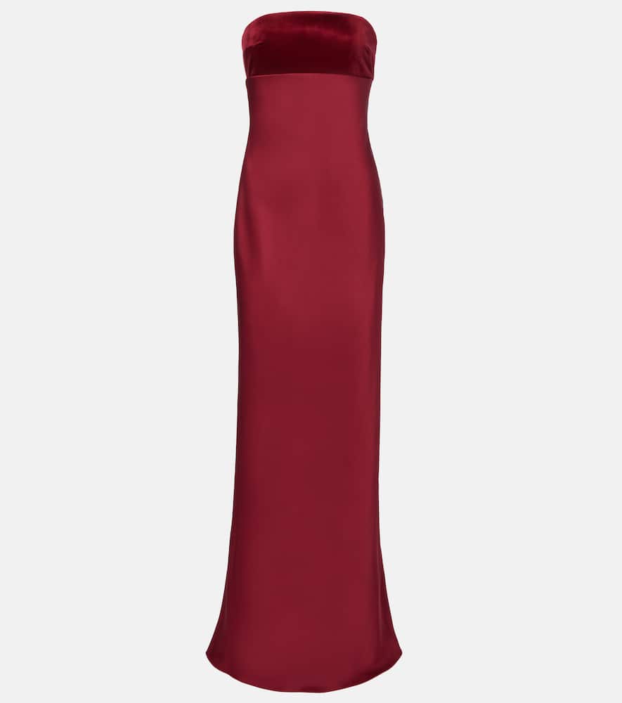 

Байя хлопковое сатиновое макси-платье Max Mara, Amarena