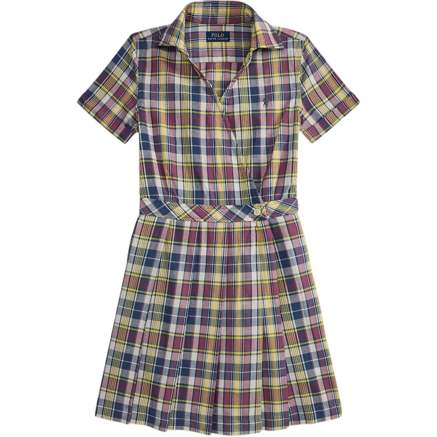Платье для детей Moderate Mid Length Polo Ralph Lauren, желтый/berry/marine синий