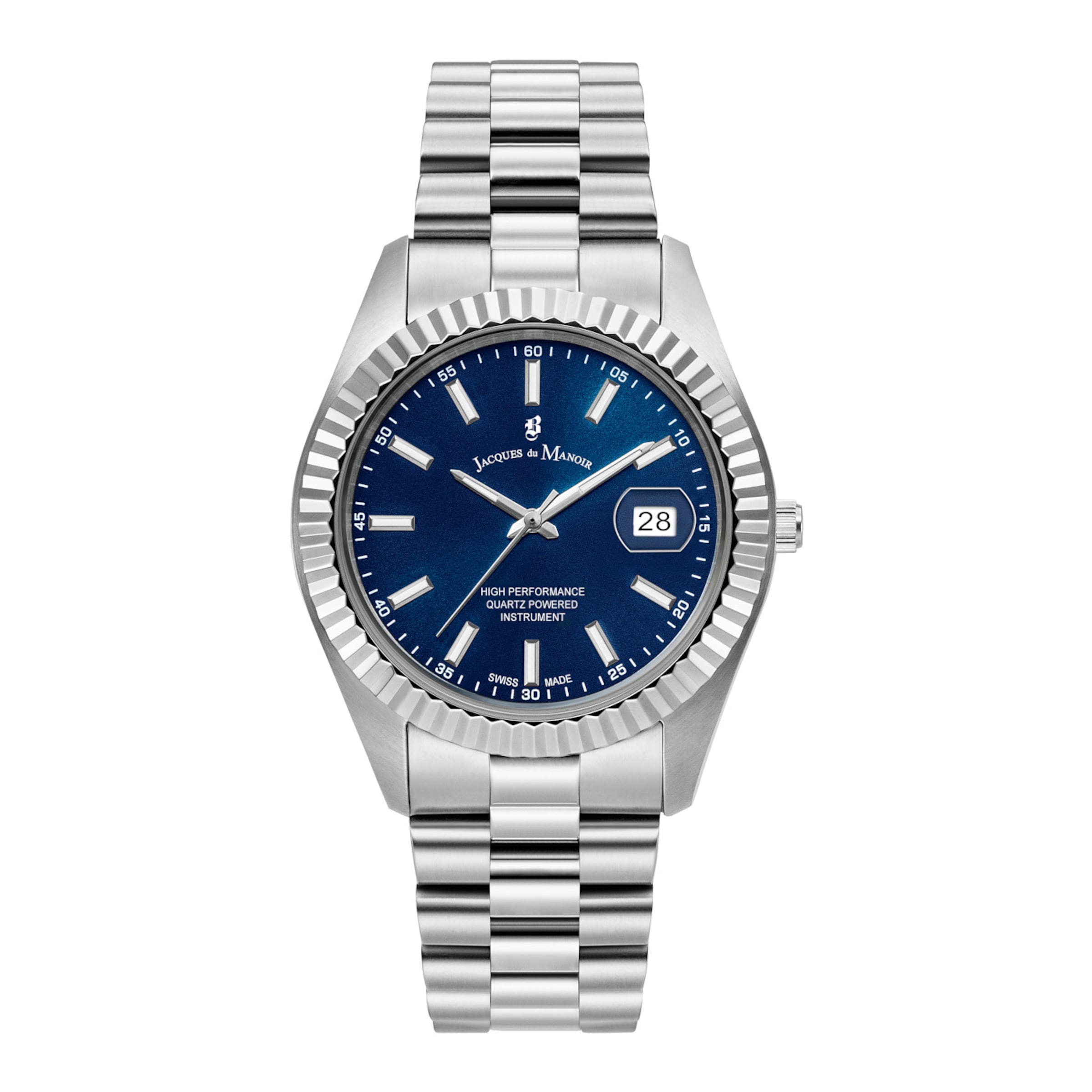 

Jacques du Manoir Серебряные аналоговые часы