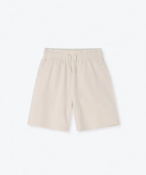 Унисекс шорты MUSINSA STANDARD KIDS базовые хлопковые кремовые — фото 2