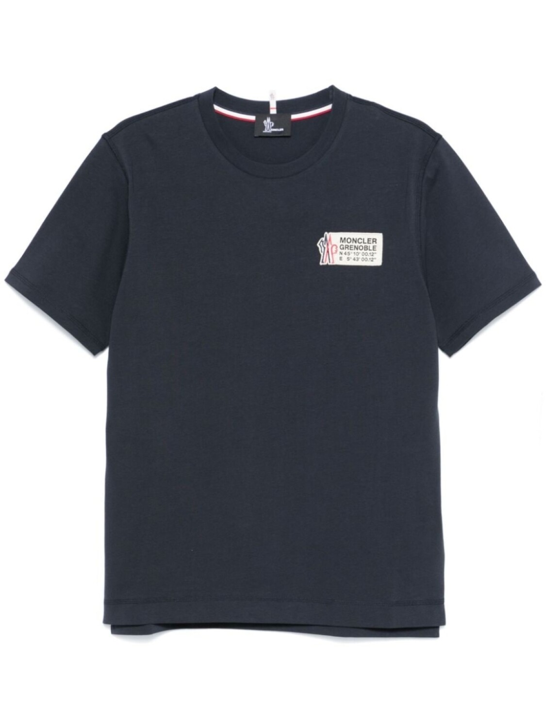 

Moncler Grenoble футболка с нашивкой-логотипом, синий