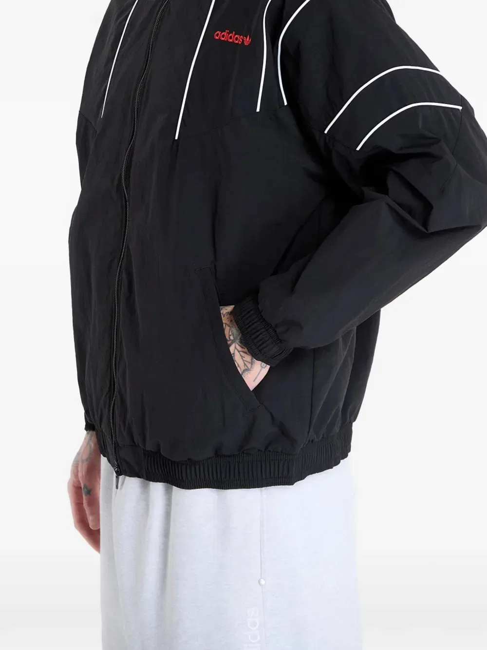 Спортивная куртка Cutline с высоким воротником Adidas, черный — фото 4