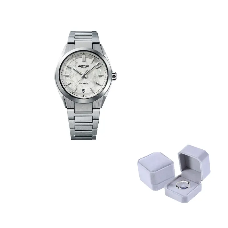 

CASIO Часы EDIFICE Mechanical Movement Stainless Steel Strap Watch Men's Watch White Dial, EFK-100D-7APR Ink Wash White Grain