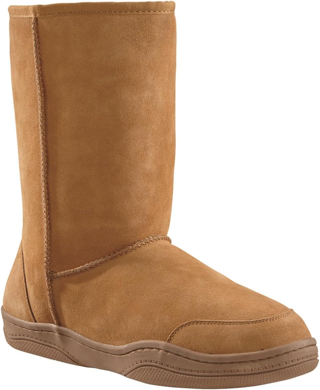 

Guide Gear Men’s 10” Suede Slipper Boots, Fuzzy Indoor Comfort Booties, Cinnamon