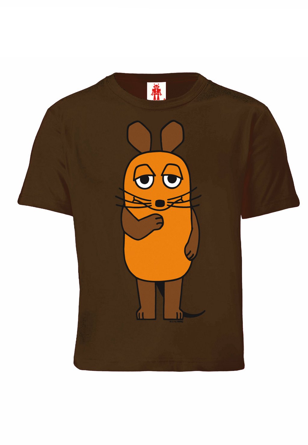 

Футболка с принтом SENDUNG MIT DER MAUS LOGOSHIRT, коричневый