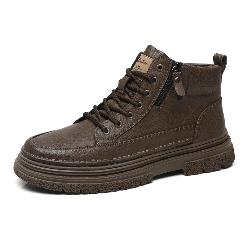 

Mulinsen Короткие мартинсы мужские с мягкой подкладкой коричневые, цвет Brown Padded