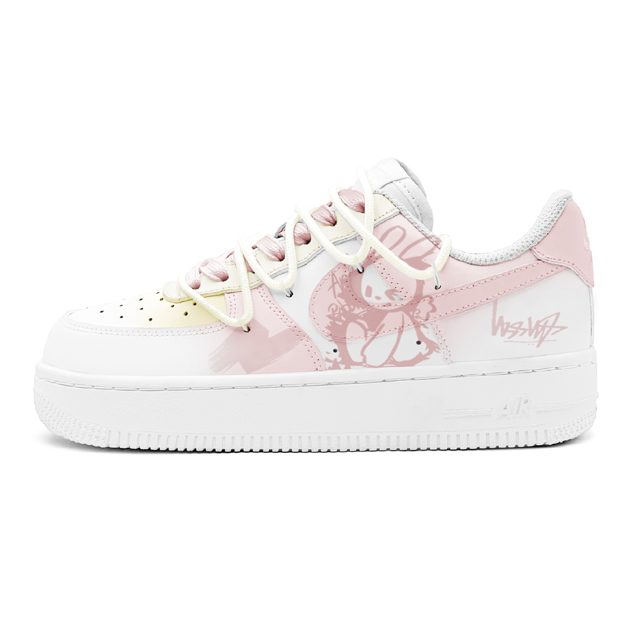 

Кроссовки Air Force 1 с антискользящей амортизацией, износостойкие, низкие, для детей и подростков Nike, белый