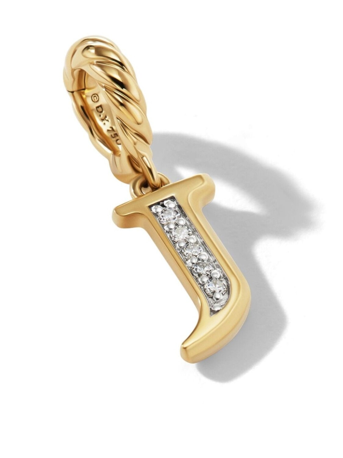 

Подвеска Initial J из желтого золота с бриллиантами David Yurman, золотой