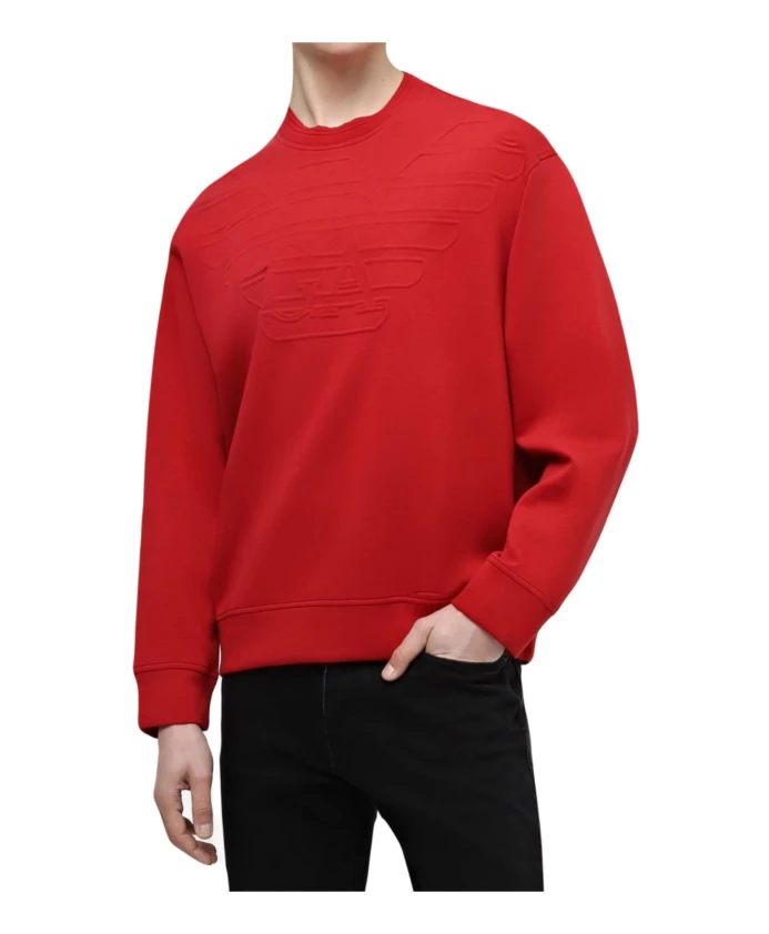 Красная толстовка 3d1mdx1jhsz0363 Emporio Armani, красный — фото 3