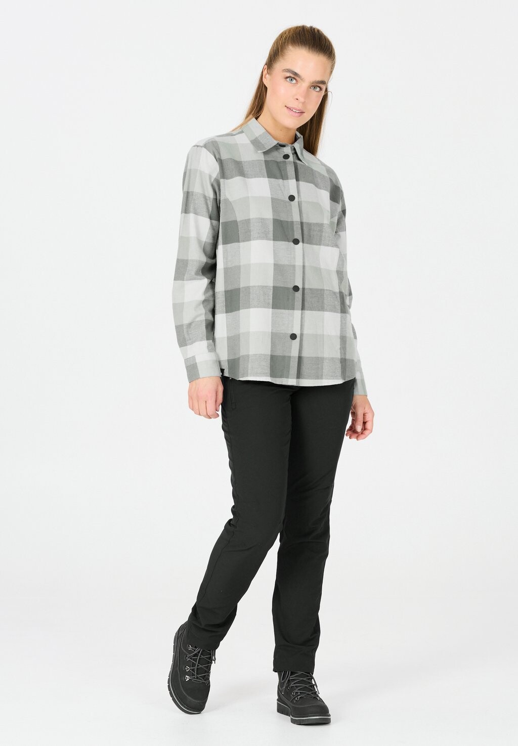

Блузка на пуговицах RIGLET Whistler, светло-серый