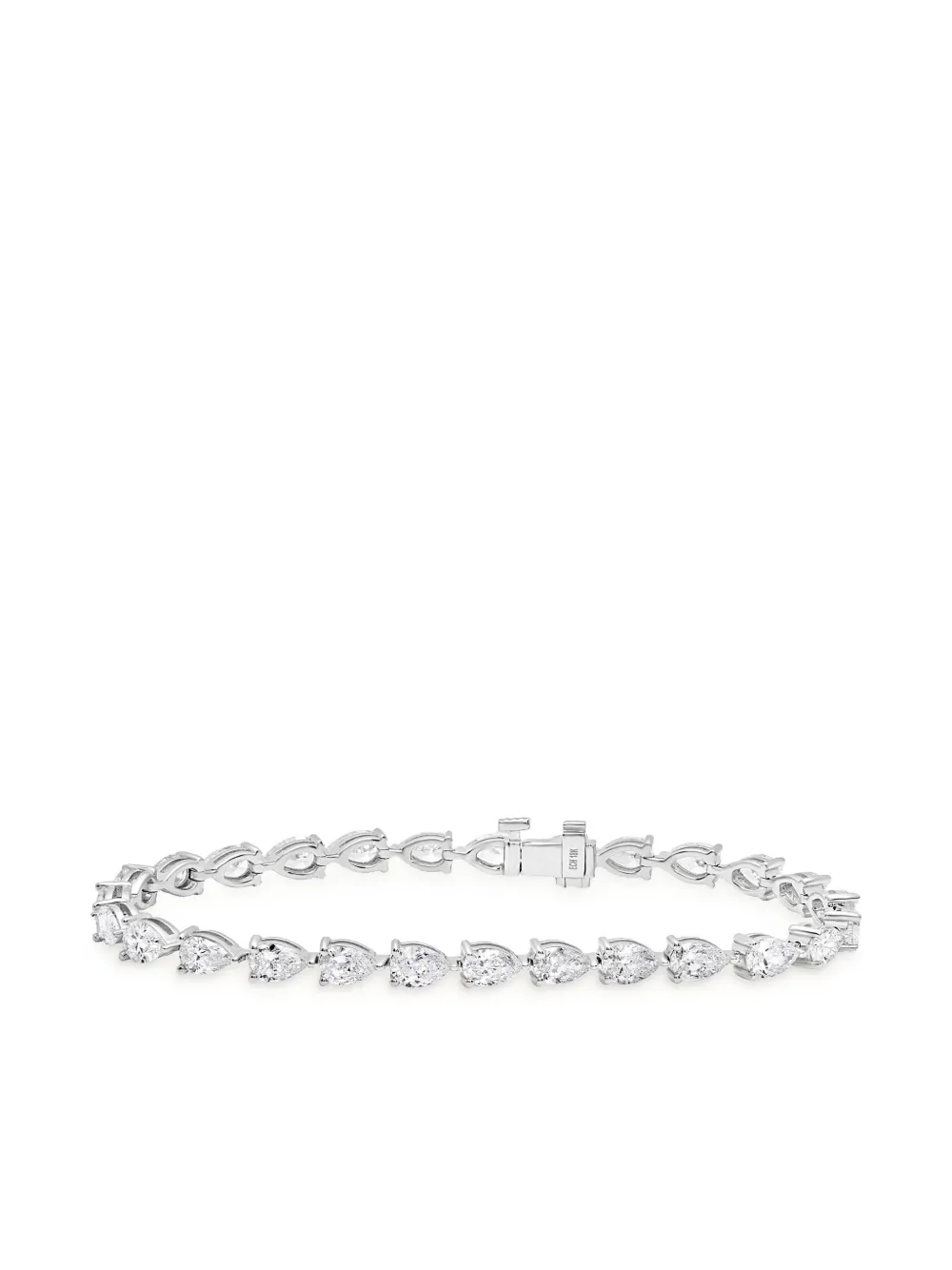 

Браслет из белого золота с бриллиантами Jewels Aficionado, серебяный