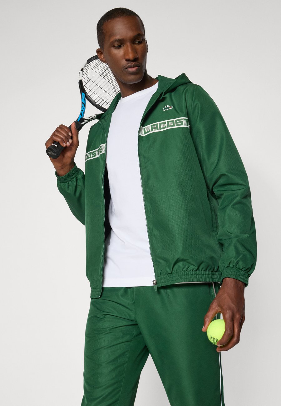 Спортивный костюм Lacoste Sport TENNIS TRACKSUIT HOODED SET, Green — фото 4