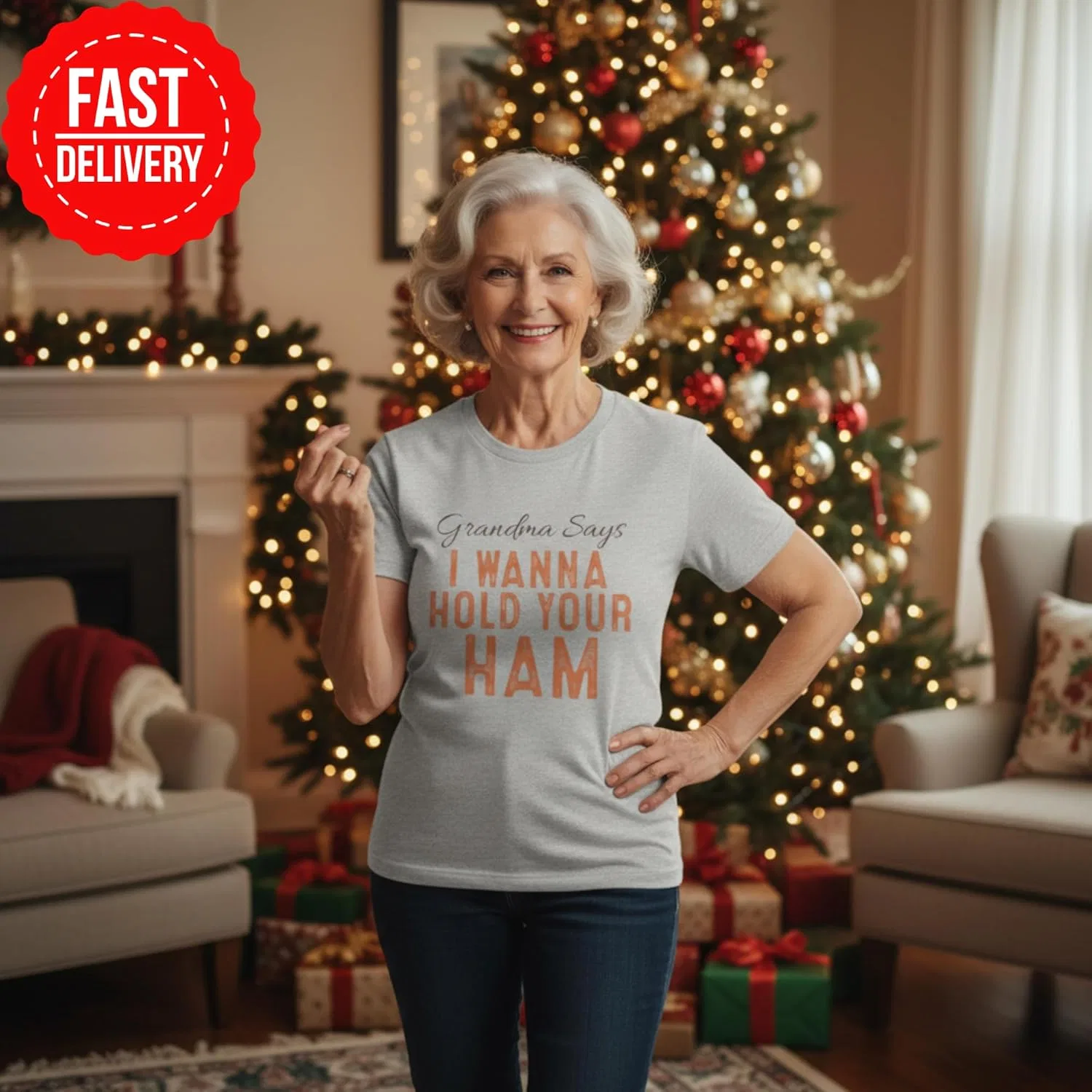 Футболка "Grandma Says Leftovers are for Quitters" - смешная семейная футболка на День благодарения, юмористический подарок для бабушек и дедушек, осенняя праздничная одежда GENERIC, Heather Clay — фото 3