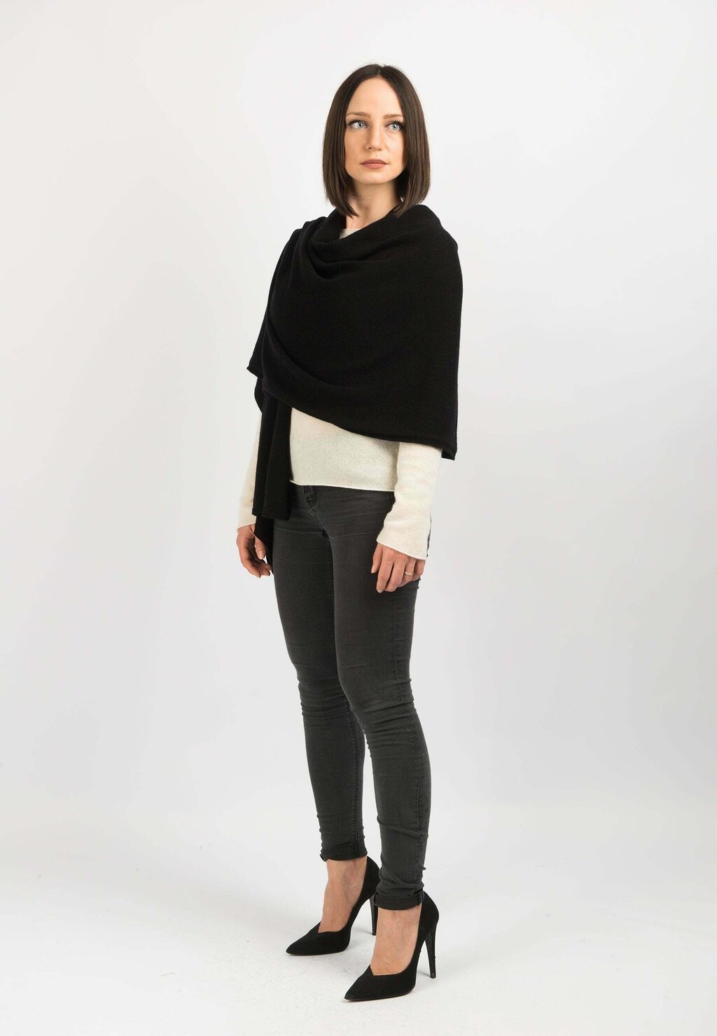 

Шарф Dalle Piane Cashmere, черный