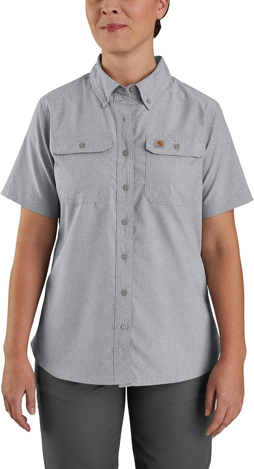 

Carhartt Women's Force Relaxed Fit легкая футболка с коротким рукавом, Steel