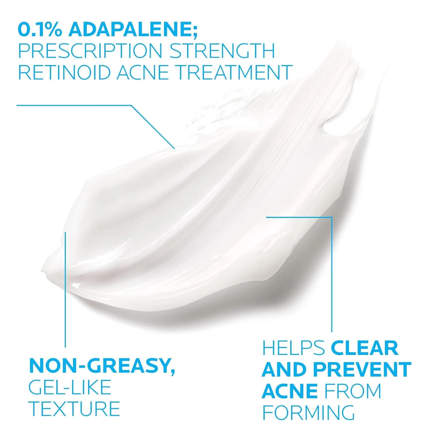 Крем для лица La Roche-Posay — Effaclar Adapalene Gel . % для лечения акне, ретиноидный , гель от черных и белых точек, 47.3 мл — фото 3