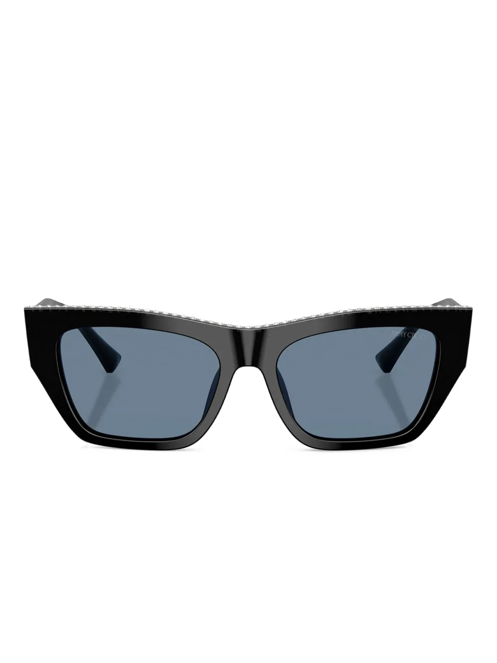 

Солнцезащитные очки с кристаллами Jimmy Choo Eyewear, черный