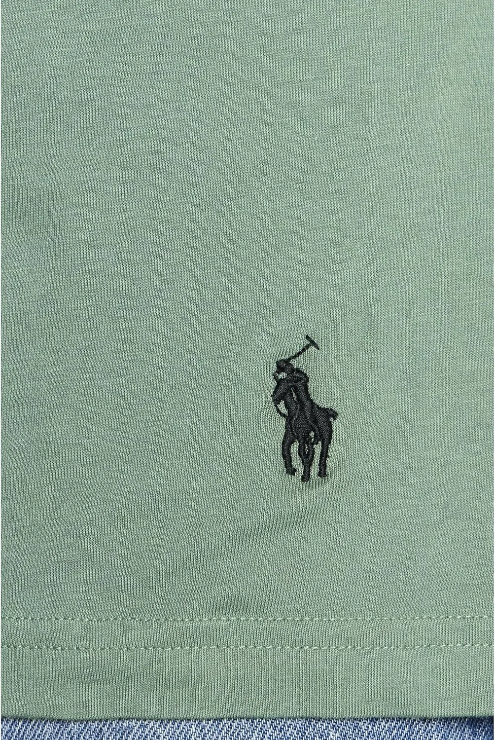 Футболка Polo Ralph Lauren мужская Slim Fit, черный — фото 4
