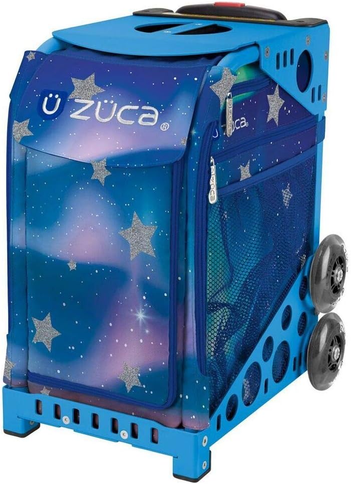 

Спортивная сумка-вкладыш ZUCA Aurora с синей рамой и мигающими колесами