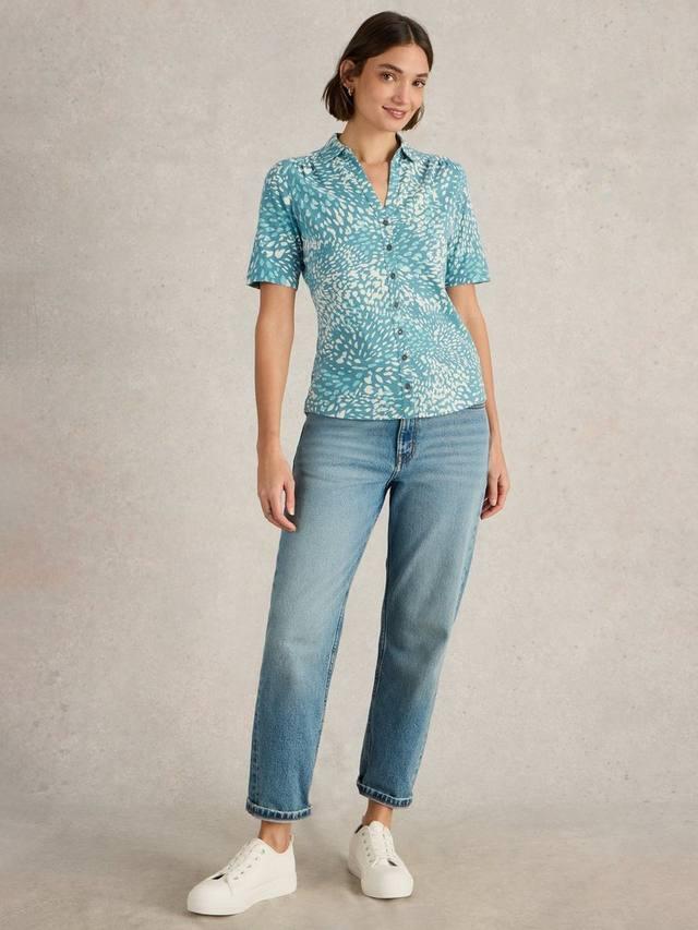 

Футболка Annie Cotton с абстрактным принтом White Stuff, Blue Mlt