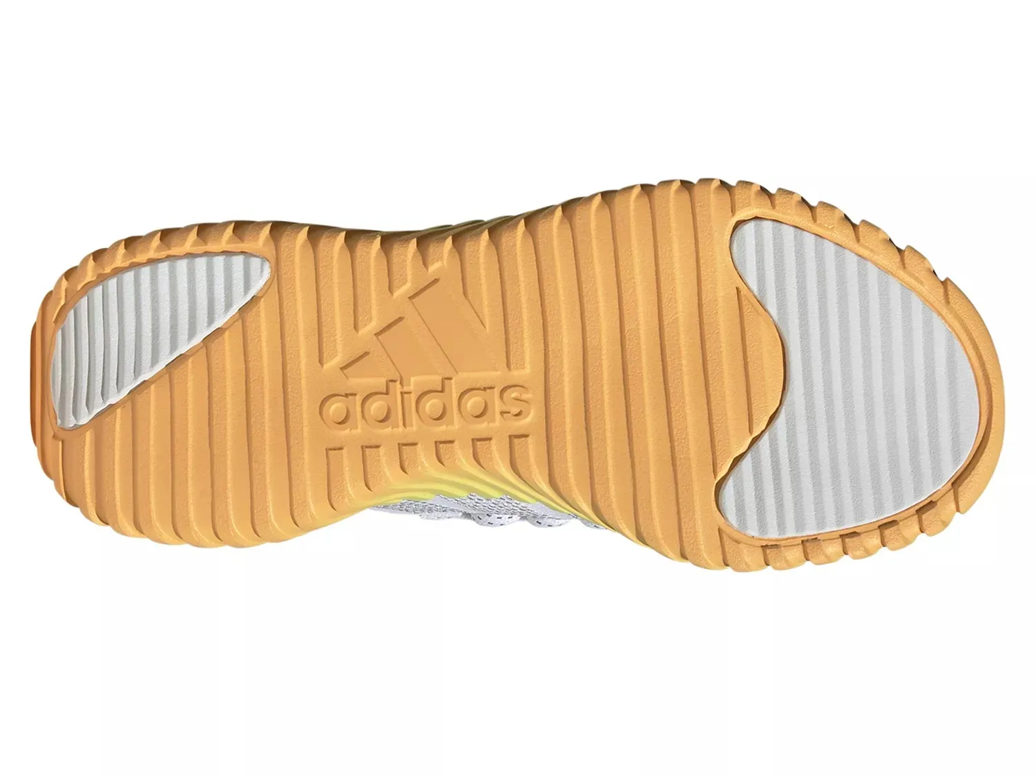 Кроссовки Adidas Kaptir Flow Running Shoe — женские, белые/оранжевые — фото 4