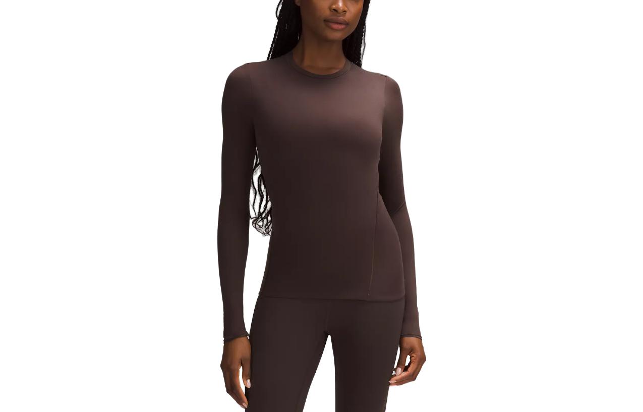 

Wundermost Ultra Soft Nulu Футболка Женская Lululemon, коричневый/espresso