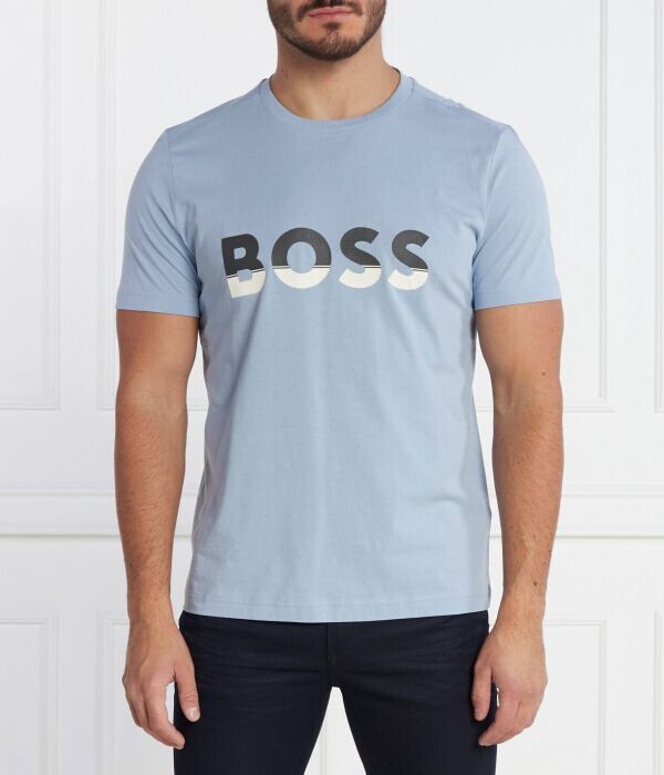 

Футболка мужская Boss Green с логотипом бренда, синий