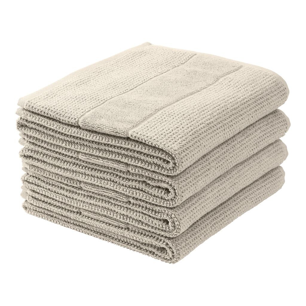 

Махровые полотенца Schiesser Турин в наборе из 4 штук | 100% хлопок экологически чистого производства | пушистый, впитывающий, стойкий цвет | 50х100см | Светлый серо-коричневый