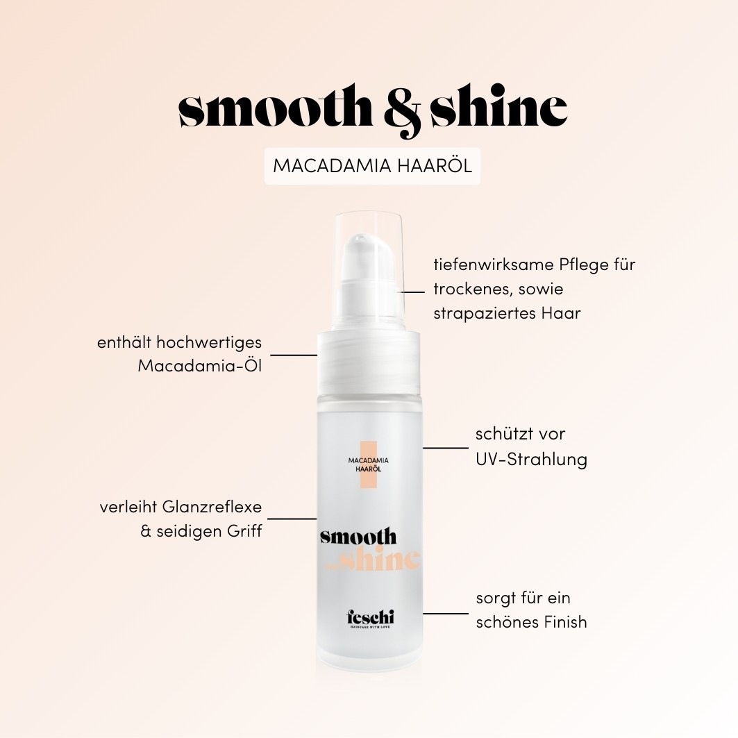 Масло для волос smooth & shine - macadamia Feschi, объем 30 мл — фото 2