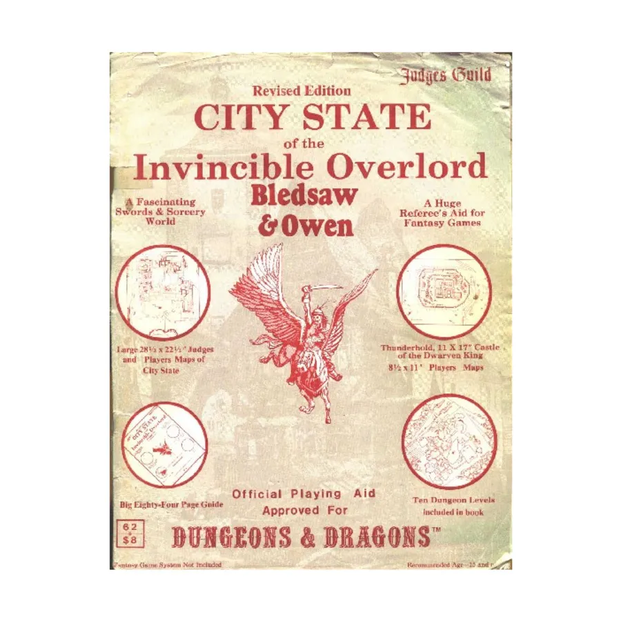 

Модуль City State of the Invincible Overlord (Revised Edition, 3rd Printing), Dungeons & Dragons Fantasy Modules (A - C) (Judges Guild)