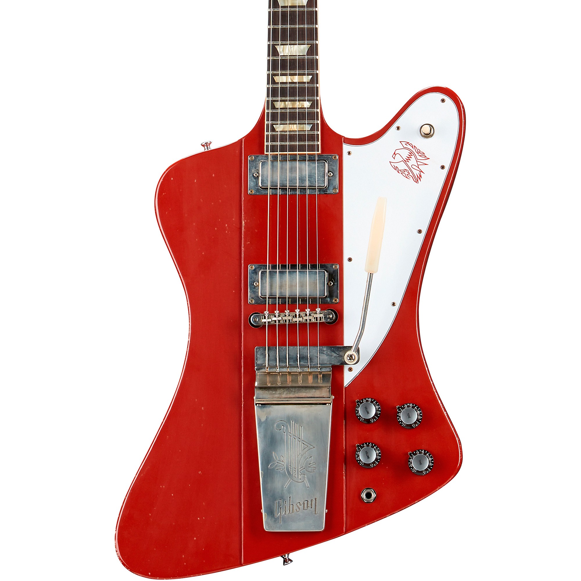 

Электрогитара Gibson Custom Murphy Lab 1963 Firebird V With Maestro Vibrola Light Aged Cardinal Red