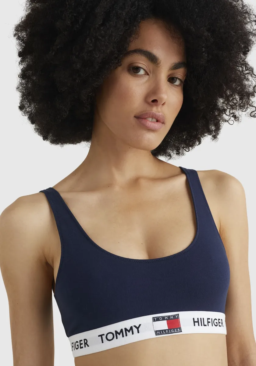 

Tommy Hilfiger Underwear Бюстгальтер без косточек "BRALETTE" с надписью логотипа Tommy Hilfiger, синий