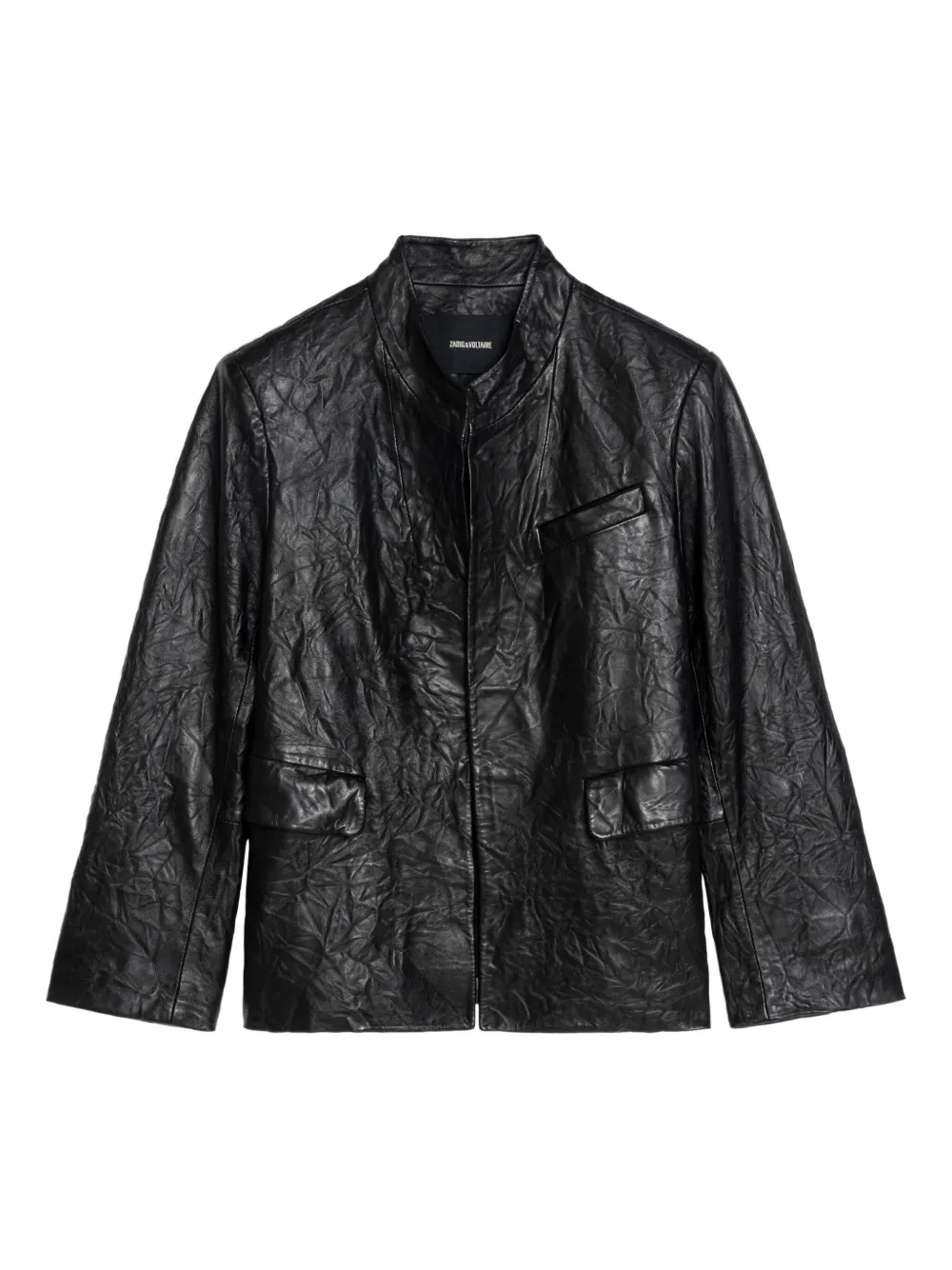

Пиджак Veryn Crinkle из жатой кожи Zadig&Voltaire, черный