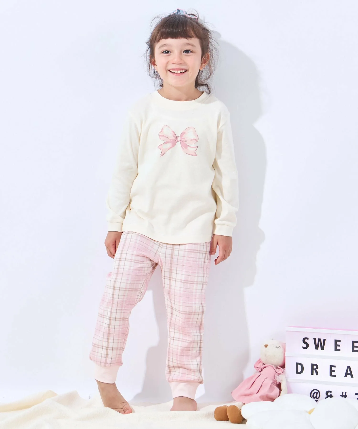 Домашняя одежда для девочек Ever Closet, Ivory Ribbon — фото 2
