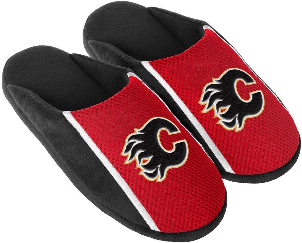 

Унисекс-взрослые тапочки FOCO NHL Calgary Flames 2016, размер S, Medium Team Color