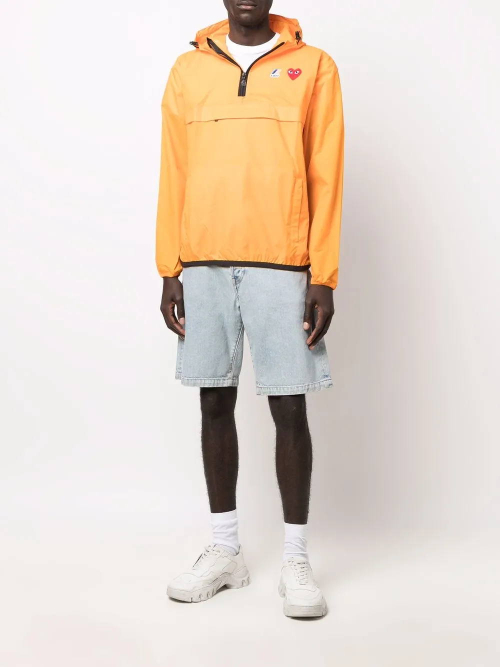 Куртка с капюшоном из коллаборации с K-Way Comme Des Garçons Play, оранжевый — фото 2