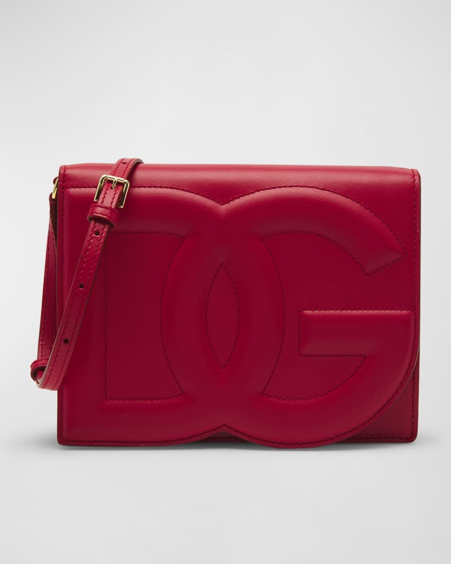 

Кожаная сумка через плечо с клапаном с логотипом DG Dolce&Gabbana