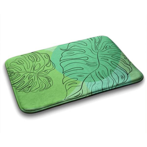 

Коврик для ванной Tulup Monstera-Blätter, 75x1x75 см, зеленый