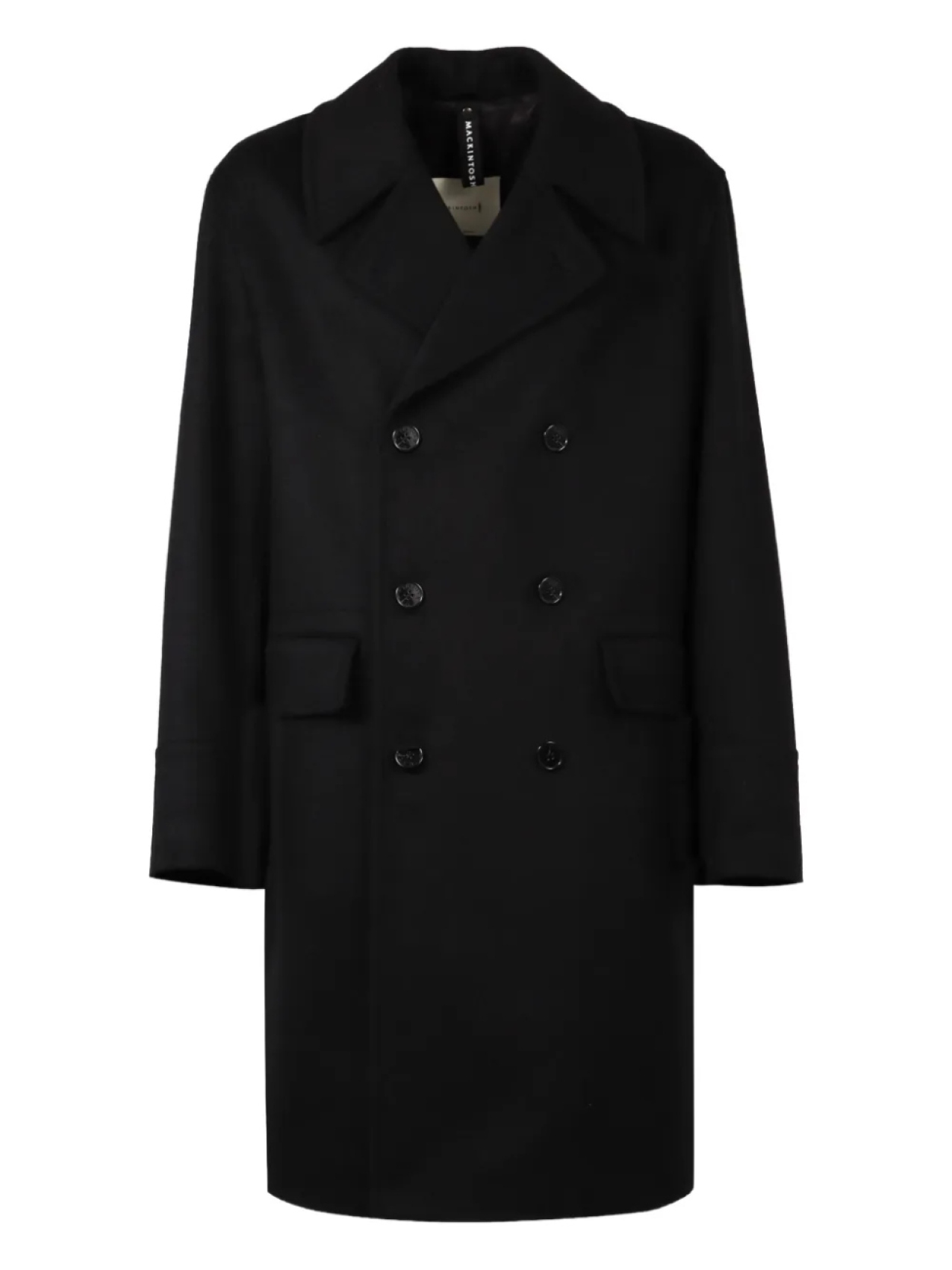 

Двубортное пальто Mackintosh, черный