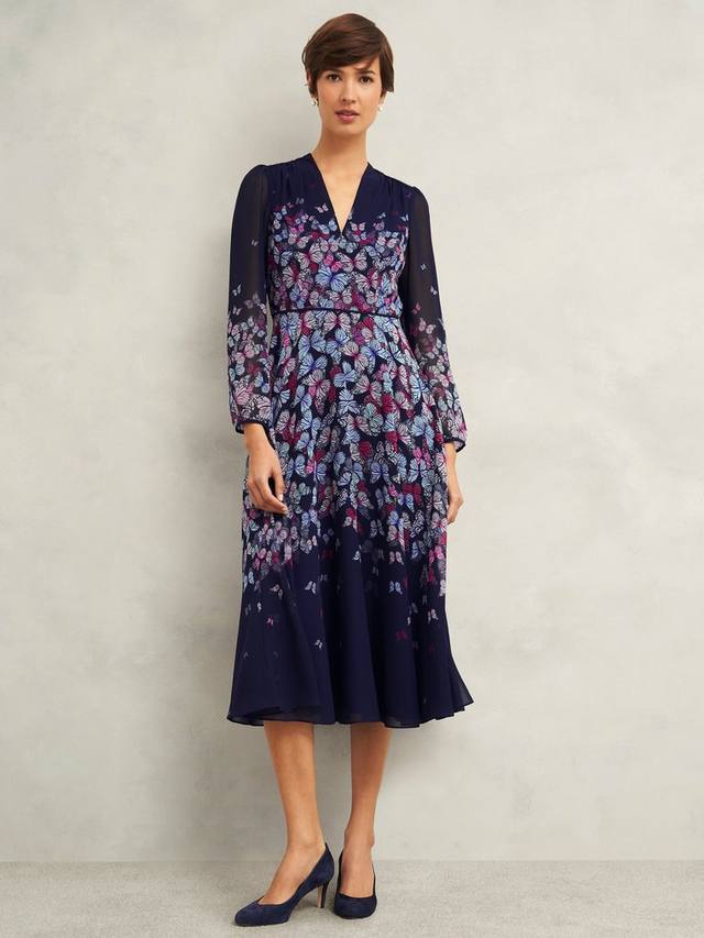 

Миниатюрное платье aurora в цветочек Hobbs, цвет Midnight/Multi