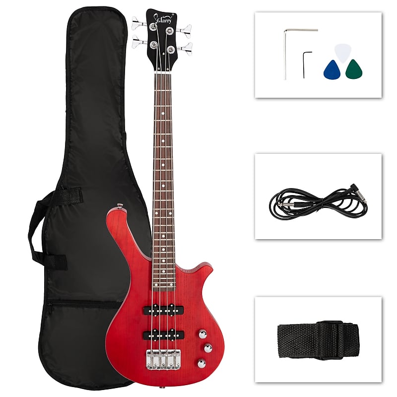 

Басс гитара Glarry GW101 36in Kid's Electric Bass Guitar - Red