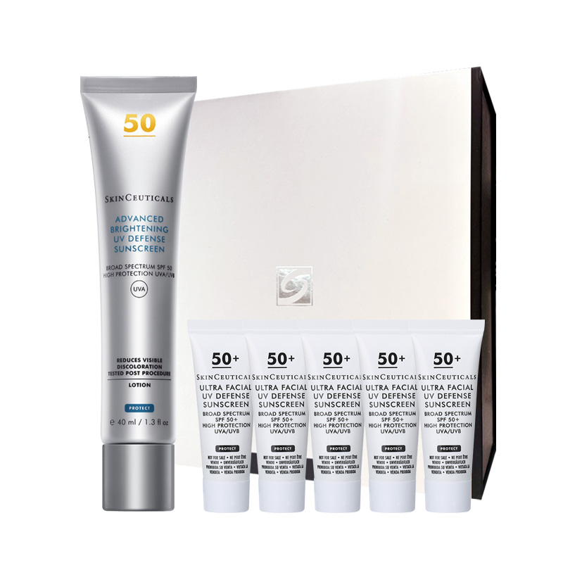 

SKINCEUTICALS Набор подарочной коробки с маленьким серебряным зонтиком xiulike солнцезащитное отбеливание осветление темных пятен sfp50+pa++++ 40мл+3мл*5